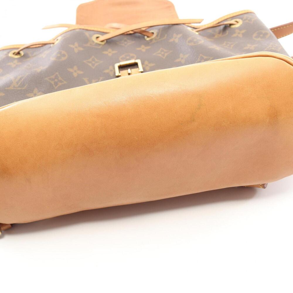 LOUIS VUITTON Brown Monogram Leather Backpack - Picture 7 of 12